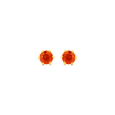 22K Gold Radiant Stud Earrings